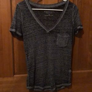 Dark Charcoal Gray Aeropostale Pocket Tee Size S